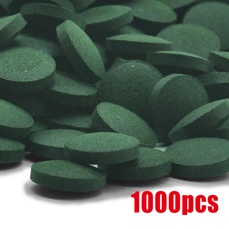 Spirulina Tablet Organic - เม็ดสาหร่ายสไปรูลิน่าบริสุทธิ์สูง 50-1000 ชิ้น สาหร่ายเกลียว อาหารเสริมสำหรับสัตว์เลี้ยง อาหารปลา