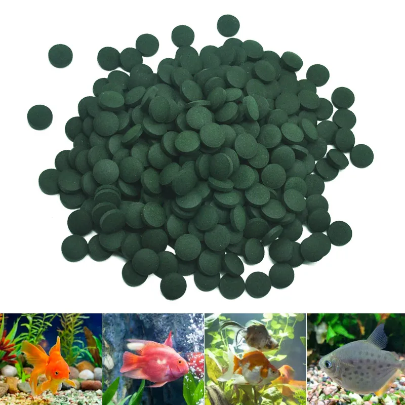 100pcs ความบริสุทธิ์สูงสาหร่าย - Spirulina Tablet Organic บทวิจารณ์และราคา