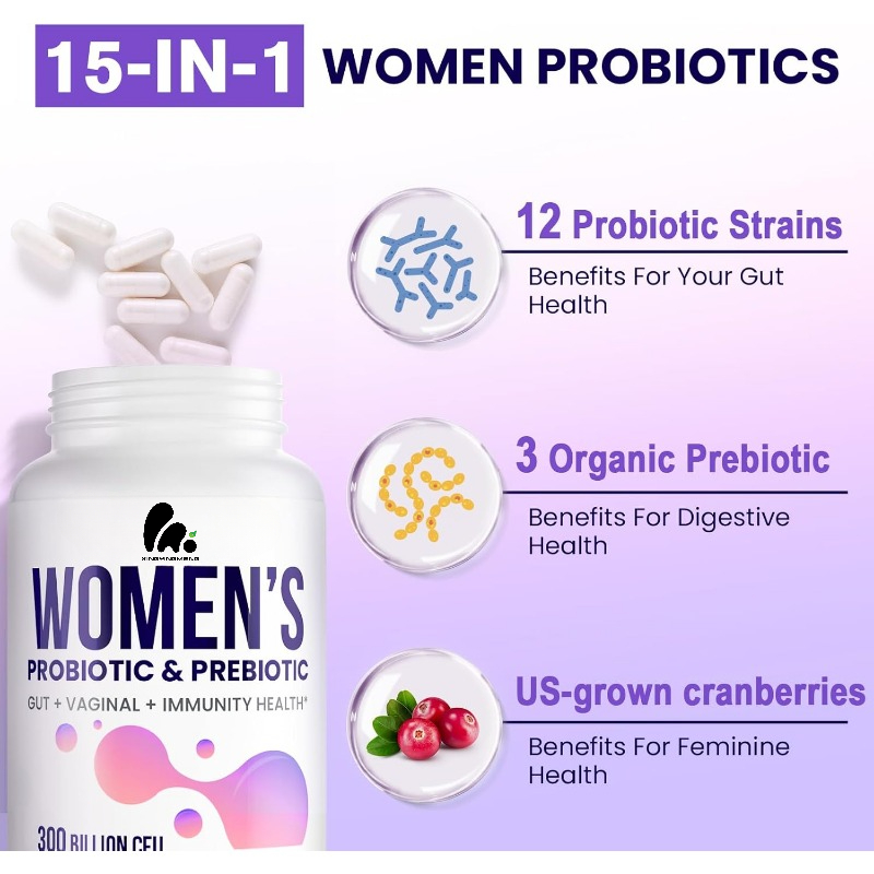 โปรไบโอติกสำหรับช่องคลอดหญิง - - Probiotic 60 Billion บทวิจารณ์และราคา