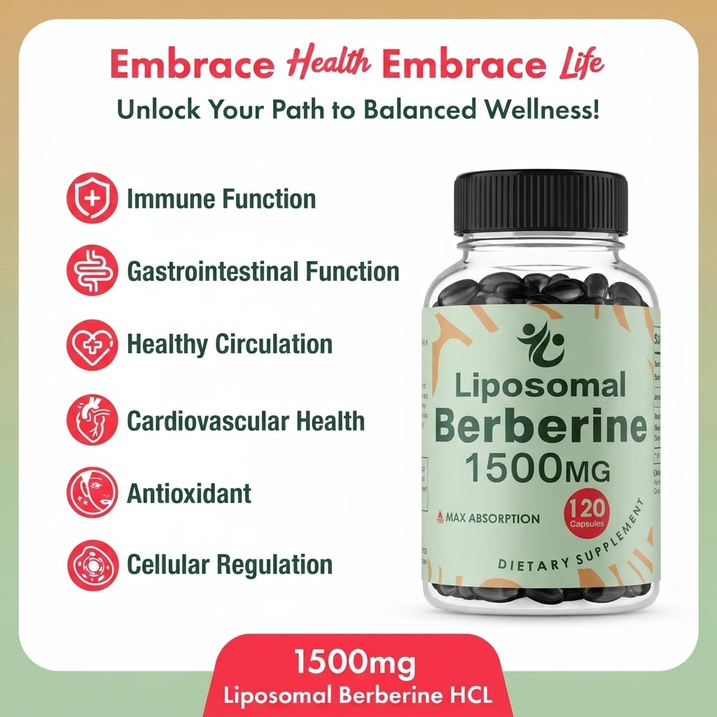 ลิโปโซมเบอร์เบอรีน เอชซีแอล -  - Berberine Hcl Capsule บทวิจารณ์และราคา