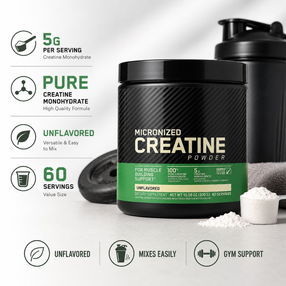 ผงครีเอทีนโมโนไฮเดรต 300 กรัม  - Creatine Monohydrate Powder บทวิจารณ์และราคา