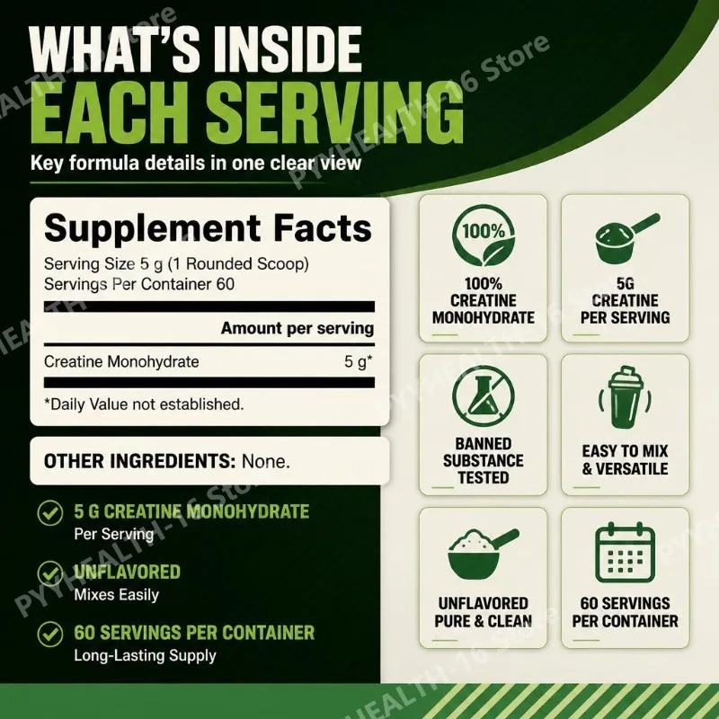 ผงครีเอทีนโมโนไฮเดรตแบบไมโครไน - Creatine Monohydrate Powder บทวิจารณ์และราคา