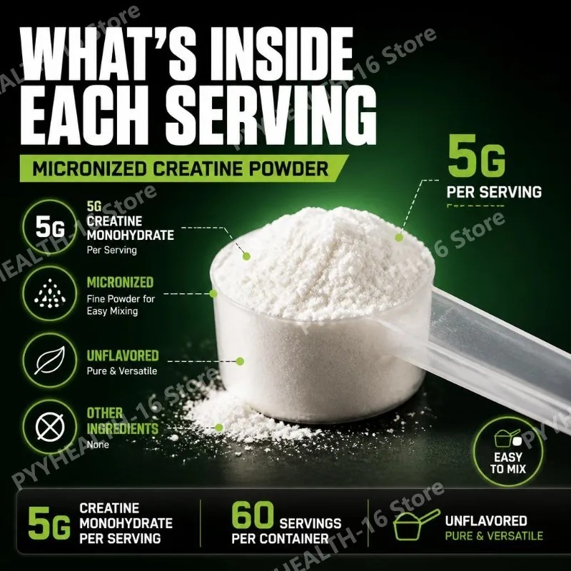 ผงครีเอทีนโมโนไฮเดรตแบบไมโครไน - Creatine Monohydrate Powder บทวิจารณ์และราคา