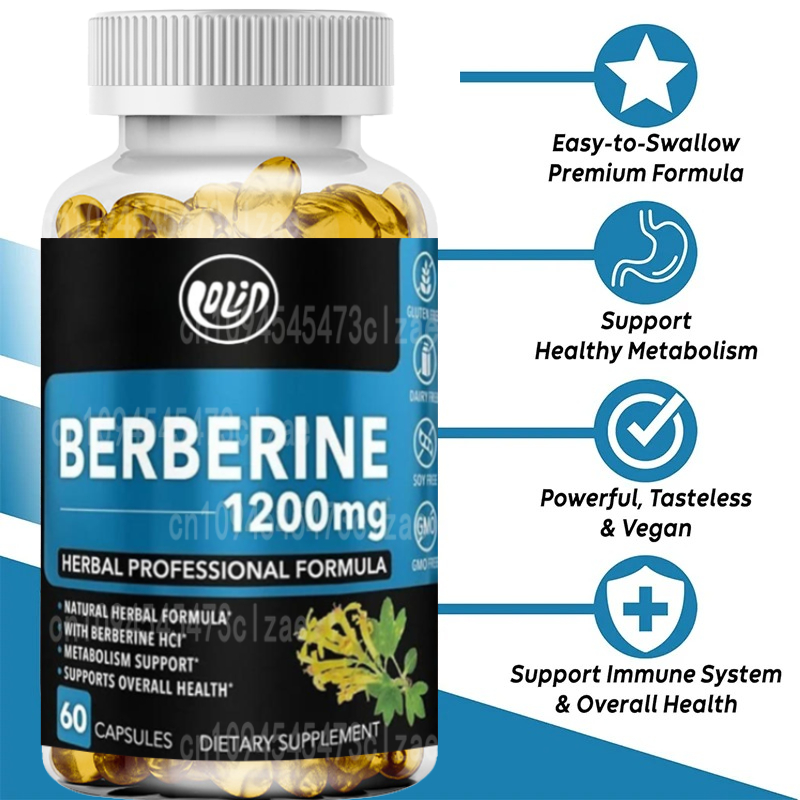 อาหารเสริม 1200 มก. ไฮโดรคลอไร - Berberine Hcl Capsule บทวิจารณ์และราคา