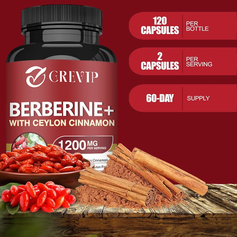 Berberine HCl 1200มก.-รองรับสุ - Berberine Hcl Capsule บทวิจารณ์และราคา