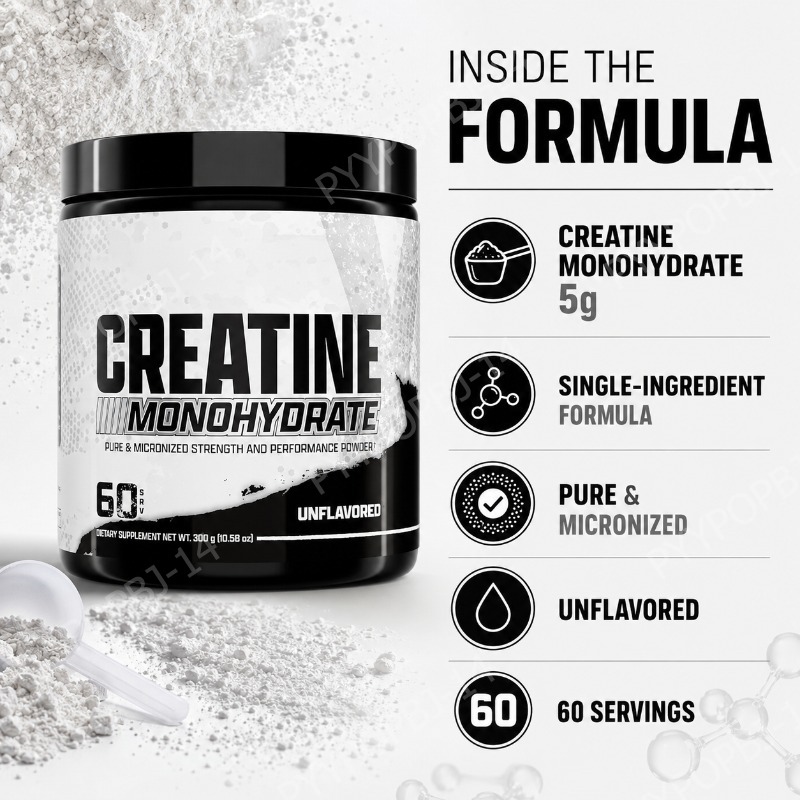 ผงครีเอทีนโมโนไฮเดรต 5 กรัมต่อ - Creatine Monohydrate Powder บทวิจารณ์และราคา