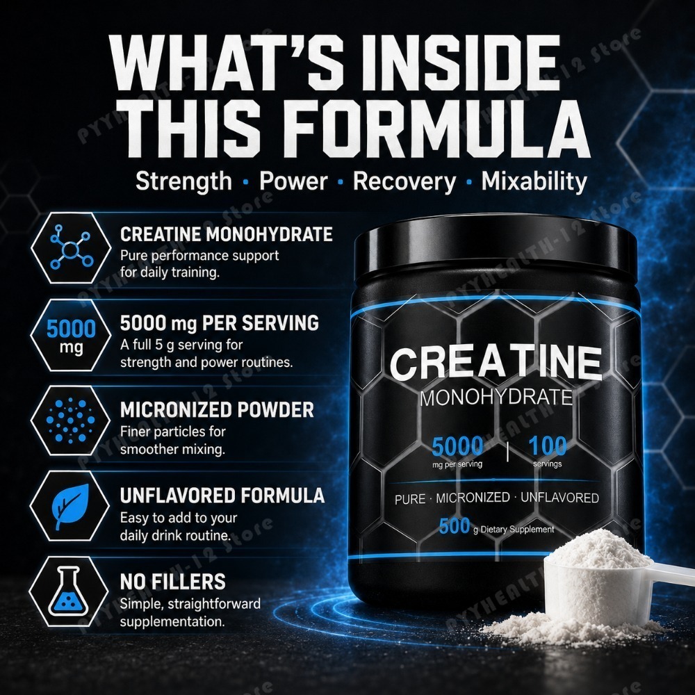 NurtureNova ผงครีเอทีนโมโนไฮเด - Creatine Monohydrate Powder บทวิจารณ์และราคา