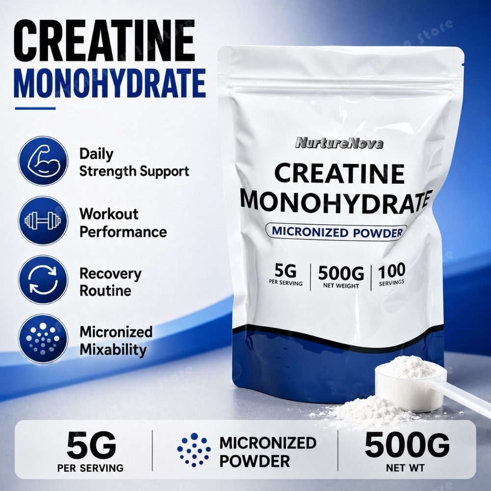 NurtureNova ผงครีเอทีนโมโนไฮเด - Creatine Monohydrate Powder บทวิจารณ์และราคา